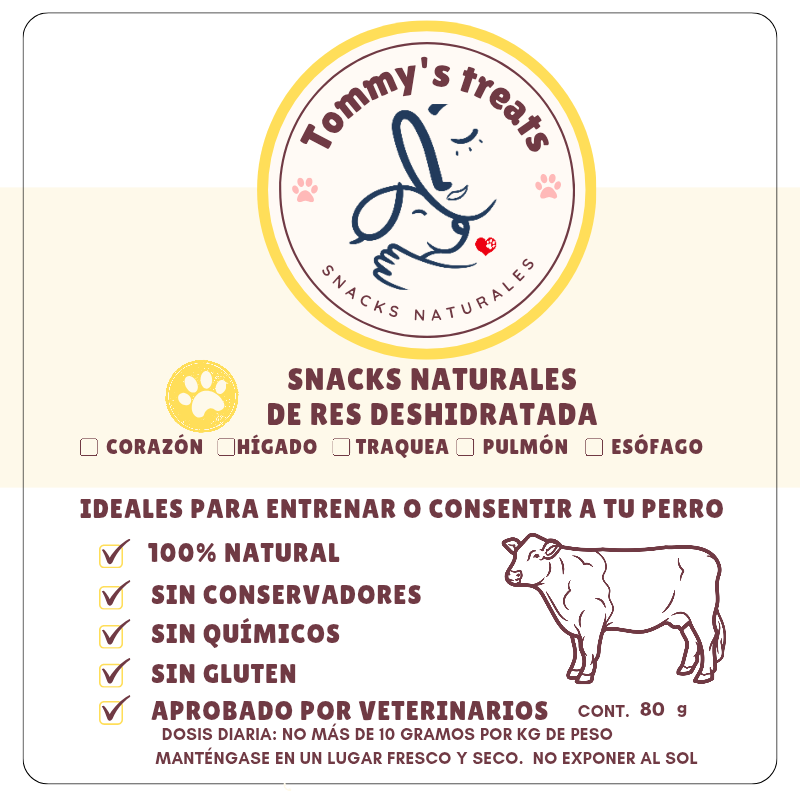 Premios naturales para perritos