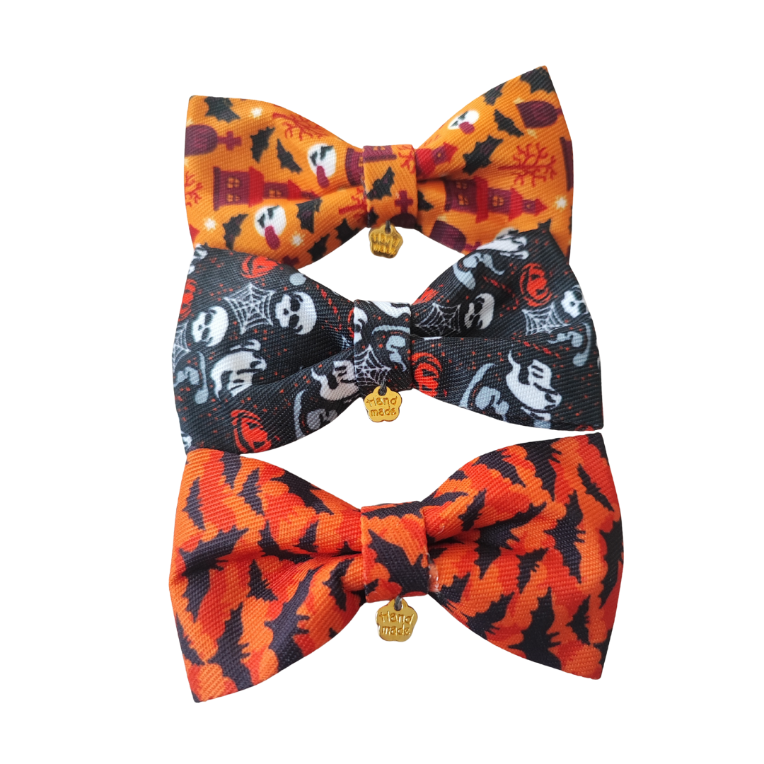Set 3 moños Halloween para perro o gato